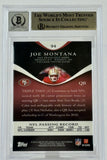 2009 Topps Triple Threads #94  Joe Montana Auto San Francisco 49ers BAS Autograph 10 Image 2