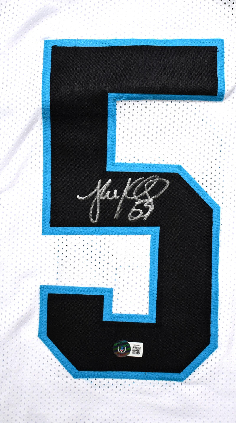 Luke Kuechly Autographed Black Pro Style Jersey-Beckett W