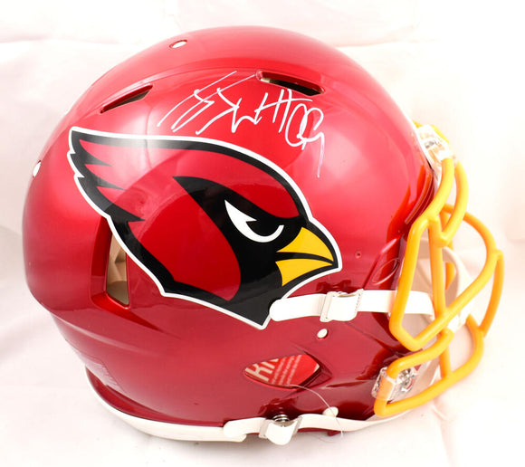 JJ Watt Autographed Arizona Cardinals F/S Flash Speed Authentic Helmet-Beckett W Hologram *White Image 1