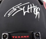 JJ Watt Autographed Houston Texans F/S Eclipse Speed Authentic Helmet-Beckett W Hologram *Silver Image 3