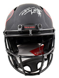 JJ Watt Autographed Houston Texans F/S Eclipse Speed Authentic Helmet-Beckett W Hologram *Silver Image 4