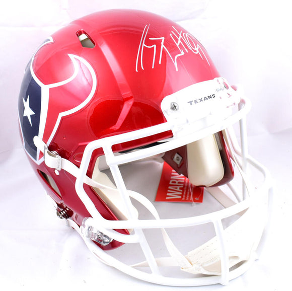 JJ Watt Autographed Houston Texans F/S Flash Speed Authentic Helmet-Beckett W Hologram *White Image 1