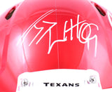 JJ Watt Autographed Houston Texans F/S Flash Speed Authentic Helmet-Beckett W Hologram *White Image 2