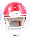JJ Watt Autographed Houston Texans F/S Flash Speed Authentic Helmet-Beckett W Hologram *White Image 3