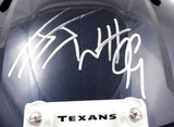 JJ Watt Autographed Houston Texans F/S Speed Helmet - Beckett W Hologram *Silver Image 3
