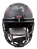 JJ Watt Autographed Houston Texans F/S Eclipse Speed Helmet - Beckett W Hologram *Silver Image 2