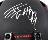 JJ Watt Autographed Houston Texans F/S Eclipse Speed Helmet - Beckett W Hologram *Silver Image 3