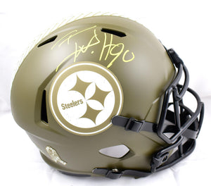 Najee Harris Autographed Steelers Camo Replica Full-Size Football Helmet -  Fanatics