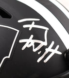 Derek TJ JJ Watt Autographed Wisconsin Badgers F/S Eclipse Speed Authentic Helmet-Beckett W Hologram *Silver Image 4