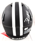 Derek TJ JJ Watt Autographed Wisconsin Badgers F/S Eclipse Speed Authentic Helmet-Beckett W Hologram *Silver Image 5