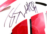 Derek TJ JJ Watt Autographed Wisconsin Badgers F/S Speed Authentic Helmet-Beckett W Hologram *Black Image 3