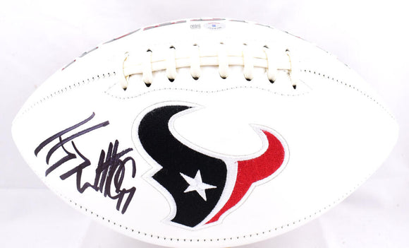 JJ Watt Autographed Houston Texans Logo Football-Beckett W Hologram *Black Image 1