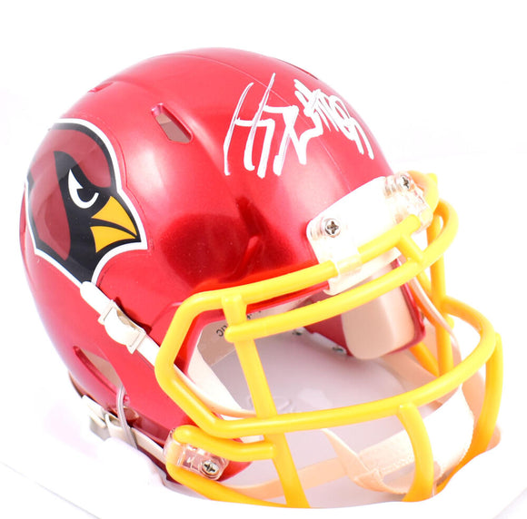 JJ Watt Autographed Arizona Cardinals Flash Speed Mini Helmet- Beckett W Hologram *White Image 1