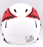 JJ Watt Autographed Arizona Cardinals Lunar Speed Mini Helmet- Beckett W Hologram *Black Image 3