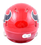 JJ Watt Autographed Houston Texans Flash Speed Mini Helmet- Beckett W Hologram *White Image 3