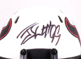 JJ Watt Autographed Houston Texans Lunar Speed Mini Helmet- Beckett W Hologram *Black Image 2