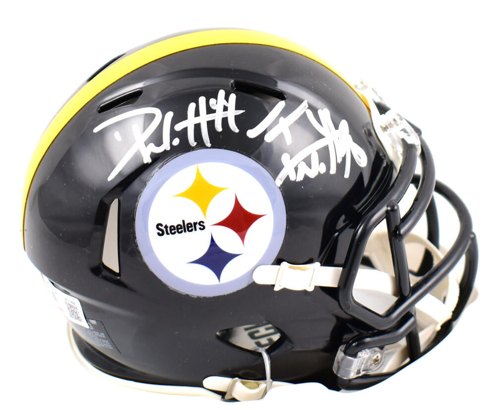 Derek Watt Signed Pittsburgh Steelers Black Speed Mini Helmet — TSEShop