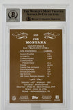 2009 Topps Mayo #125  Joe Montana Auto San Francisco 49ers BAS Autograph 10 Image 2