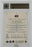 1999 Upper Deck Century Legends #118 All Pro Rewind Joe Montana Auto San Francisco 49ers BAS Autograph 10 Image 2