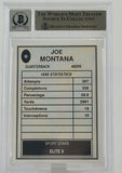 1990 Sports Stars Elite II Joe Montana Auto San Francisco 49ers BAS Autograph 10 Image 2