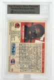 1989 Pro Set #489 Deion Sanders Atlanta Falcons Autograph Beckett Authenticated Image 2