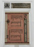 1990 Topps Disclaimer Back #229A Joe Montana Boomer Esiason Dual Signed BAS Autograph 10 Image 2
