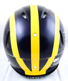 Blake Corum Autographed Michigan Wolverines F/S Speed Authentic Helmet- Beckett W Hologram *Silver Image 3