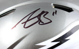 A.J. Brown Autographed Philadelphia Eagles F/S Flash Speed Authentic Helmet-Beckett W Hologram *Black Image 2