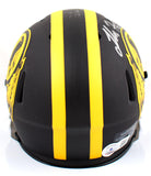 London Fletcher Autographed WFT Eclipse Speed Mini Helmet- Beckett W Hologram *Silver Image 3