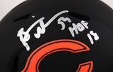 Brian Urlacher Autographed Chicago Bears Eclipse Speed Mini Helmet w/HOF - Beckett W Hologram *Silver Image 2