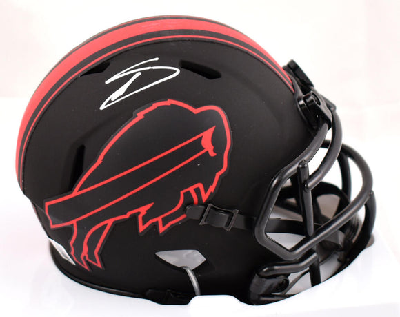 Stefon Diggs Autographed Buffalo Bills Eclipse Speed Mini Helmet-Beckett W Hologram *White Image 1