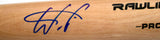 Wander Franco Autographed Blonde Rawlings Pro Baseball Bat -JSA *Blue Image 2