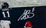 A.J. Brown Autographed Philadelphia Eagles 8x10 Super Bowl TD Photo- Beckett W Hologram *White Image 2