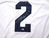 Blake Corum Autographed White College Style Jersey - Beckett W Hologram *Silver Image 2