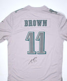 A.J. Brown Autographed Philadelphia Eagles Nike Gray Atmosphere Jersey w/SB Patch- Beckett W Hologram *Black Image 1