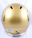 Rudy Ruettiger Sean Astin Autographed Notre Dame F/S Speed Helmet w/2 Inscriptions- Beckett W Hologram *Black Image 4