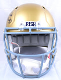 Rudy Ruettiger Sean Astin Autographed Notre Dame F/S Speed Helmet w/2 Inscriptions- Beckett W Hologram *Black Image 5
