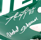 Sack Exchange Autographed New York Jets F/S 78-89 Speed Helmet - JSA W *Silver Image 2
