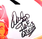 Warren Sapp Autographed Tampa Bay Buccaneers F/S 76-96 Speed Helmet w/2 insc.-Beckett W Hologram *Black Image 2