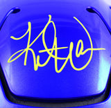 Kurt Warner Autographed Rams F/S Speed Flex Helmet- Beckett W Hologram *Yellow Image 3