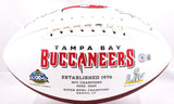 Warren Sapp Autographed Tampa Bay Buccaneers Logo Football w/QB Killa- Beckett W Hologram *Black Image 4