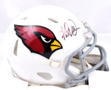 Kurt Warner Autographed Arizona Cardinals Speed Mini Helmet - Beckett W Hologram*Black Image 1