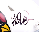 Kurt Warner Autographed Arizona Cardinals Speed Mini Helmet - Beckett W Hologram*Black Image 2