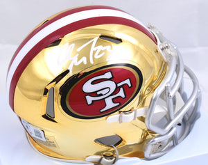 Christian McCaffrey Autographed San Francisco 49ers Chrome Speed Mini – The  Jersey Source