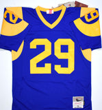 Eric Dickerson Autographed Rams Legacy Mitchell and Ness Jersey w/HOF- Beckett W Hologram *Black Image 3