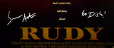 Rudy Ruettiger Sean Astin Autographed 16x20 Movie Poster Photo w/2 Inscriptions - Beckett W Hologram *White Image 2