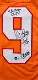 Warren Sapp Autographed Orange Pro Style Jersey w/3 Inscriptions -Beckett W Hologram *Black Image 2