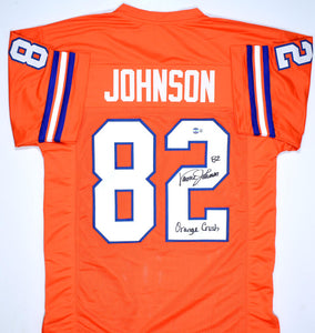 Vance Johnson Autographed Orange Pro Style Jersey w/Orange Crush- Beck –  The Jersey Source