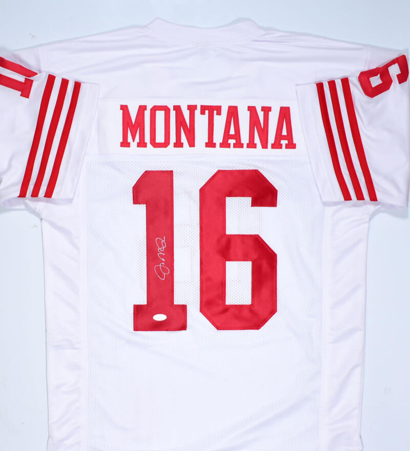 Joe Montana Authentic Signed Red Pro Style Jersey Autographed JSA