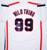 Charlie Sheen Autographed Major League Ricky 'Wild Thing' Vaughn Pro Style Jersey - JSA *Silver Image 1